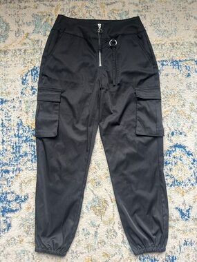 Wild Fable Black Satin Cargo Pants